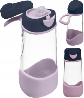 B.Box Indigo Rose tritanová fľaša 450 ml ružová a modrá